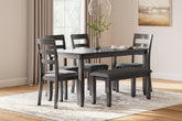 Orleans Furniture - Ashley Furniture - Bridson Dining Room - RECT DRM Table Set (6/CN) / Gray - D383-325